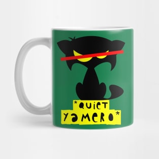 Funny cat meme T-shirt – Quiet yamero (Mozart) – red Mug